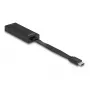DeLOCK 66246 Kabel-Adapter RJ-45 USB C Schwarz 0,09 m