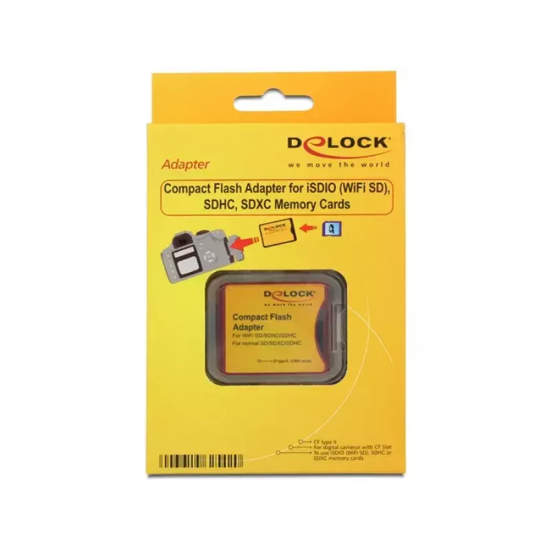 Delock 62542 Kartenadapter SD/SDHC/SDXC auf CompactFlash