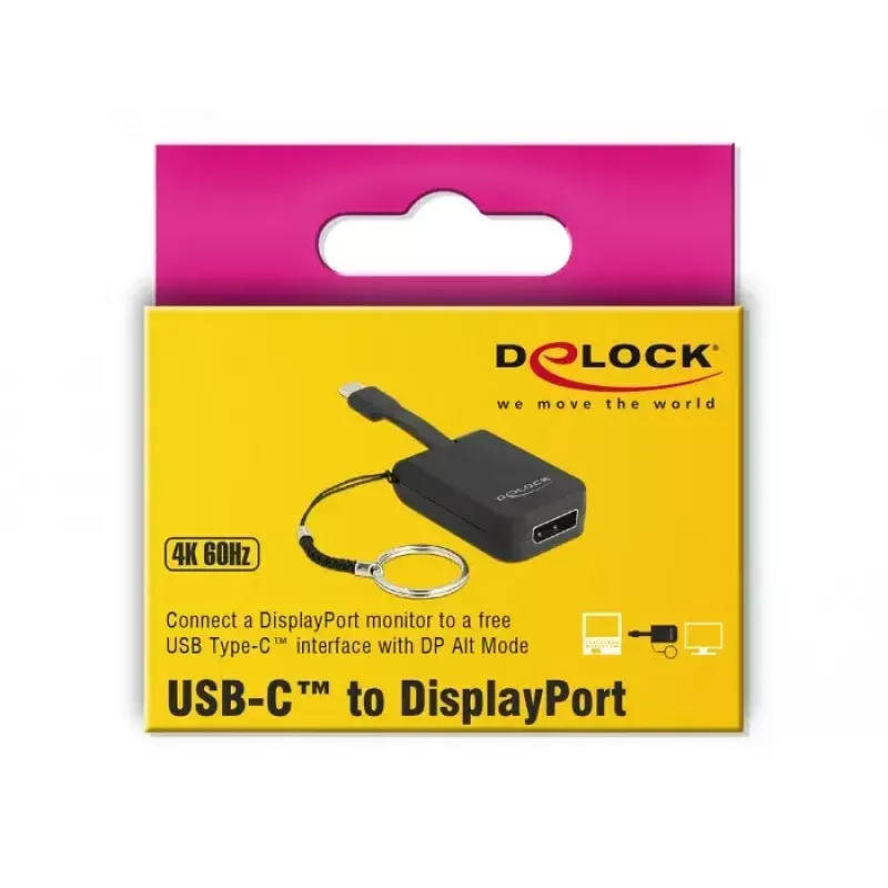 Videokabel-Adapter DeLOCK 63940 USB Typ-C auf DisplayPort 0,03 m