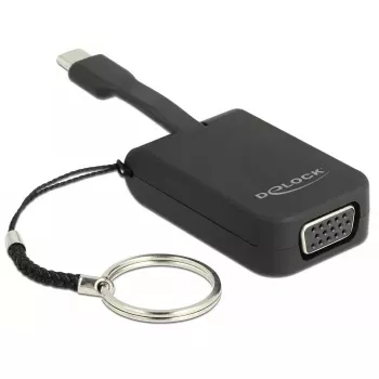 Videokabel-Adapter DeLOCK 63941 USB Type-C auf VGA 0,03 m Schwarz
