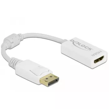 Adapter DisplayPort 1.1 Stecker auf HDMI Buchse Passiv weiß DeLOCK 61015