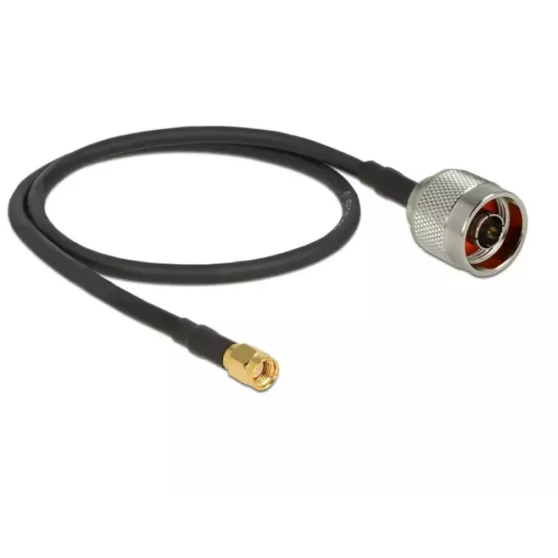 Koaxialkabel DeLOCK 88937 CFD200 0,5 m RP-SMA Schwarz