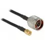 Koaxialkabel DeLOCK 88937 CFD200 0,5 m RP-SMA Schwarz