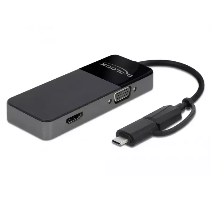 Laptop Dock DeLOCK 64085 USB 3.2 Gen 1 Type-A Schwarz