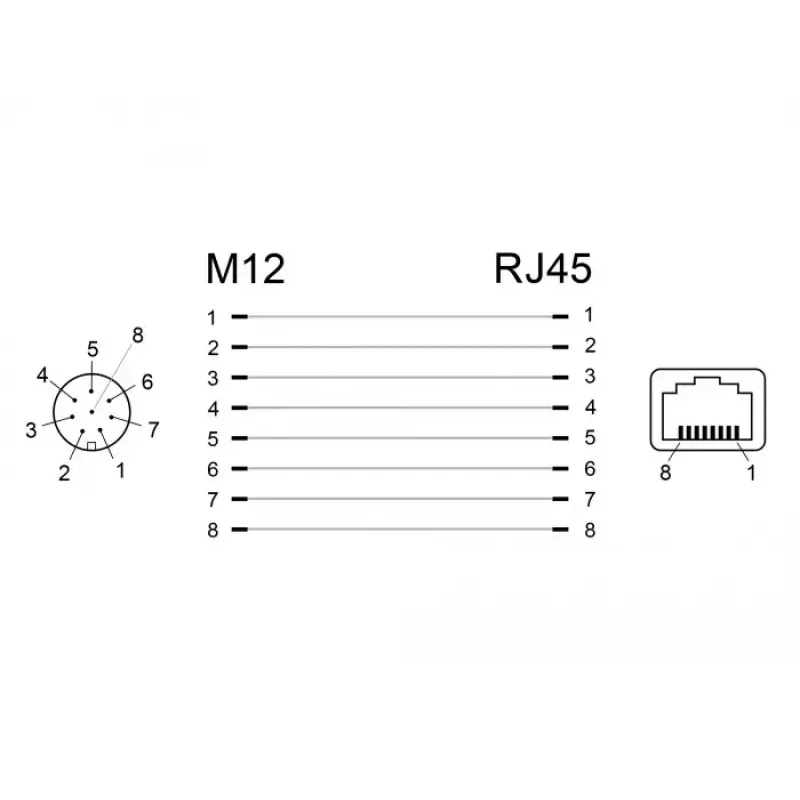 Kabeladapter DeLOCK 66314 M12 RJ45 Schwarz