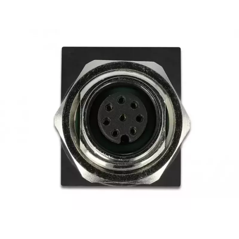 Kabeladapter DeLOCK 66314 M12 RJ45 Schwarz