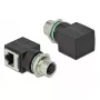 Kabeladapter DeLOCK 66314 M12 RJ45 Schwarz