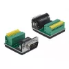 Kabelverbinder DeLOCK 66321 1 x Seriell Sub-D 9 1 x 9-polig Schwarz Grün Silber Gelb