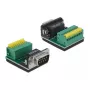 Kabelverbinder DeLOCK 66321 1 x Seriell Sub-D 9 1 x 9-polig Schwarz Grün Silber Gelb