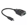 Adapter USB Type-C auf 1 x Seriell RS-232 DB9 DeLOCK 64038