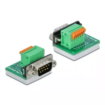 Draht-Verbinder D-Sub 9 DeLOCK 66554 Grün