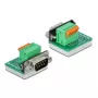 Draht-Verbinder D-Sub 9 DeLOCK 66554 Grün