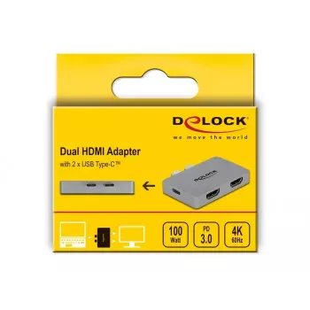 Dual-HDMI-Adapter DeLOCK 64123 für MacBook