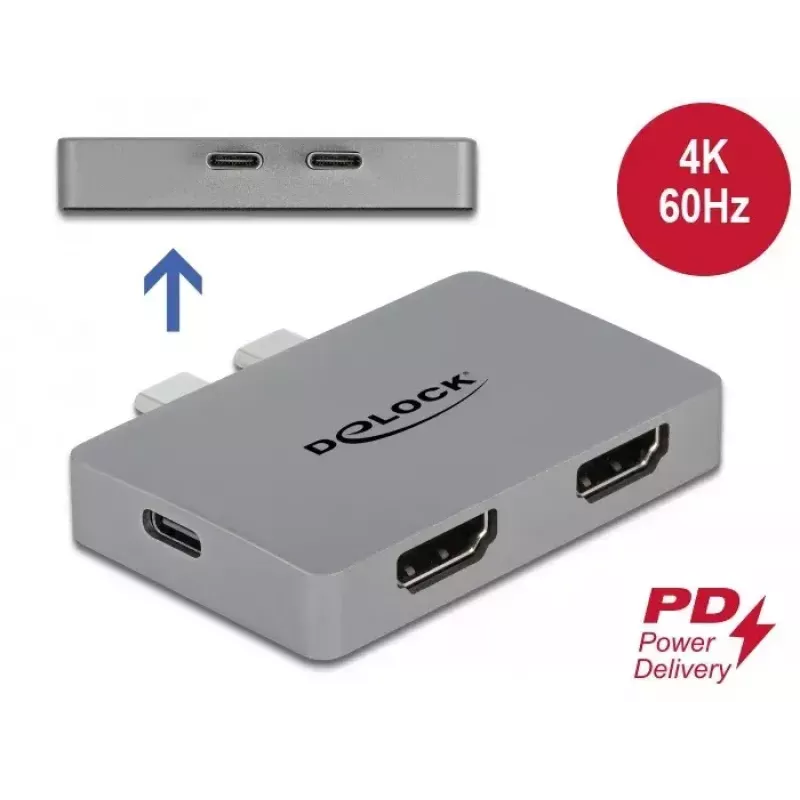 Dual-HDMI-Adapter DeLOCK 64123 für MacBook