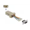 Montageset D-Sub 9-polig Buchse auf RJ12 6P/6C DeLOCK 66759