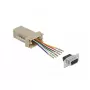 Montageset D-Sub 9-polig Buchse auf RJ12 6P/6C DeLOCK 66759