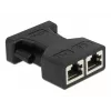 Adapter DeLOCK D-Sub 15-polig Buchse auf 2 x RJ45 Buchse AUI 66806