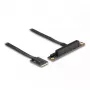 DeLOCK M.2 Key A+E auf PCIe x8 NVMe Adapter gewinkelt mit 20 cm Kabel