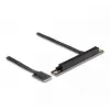 DeLOCK M.2 Key A+E auf PCIe x16 NVMe Adapter gewinkelt mit 20 cm Kabel