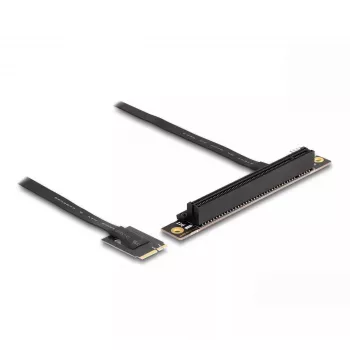 DeLOCK M.2 Key A+E auf PCIe x16 NVMe Adapter gewinkelt mit 20 cm Kabel