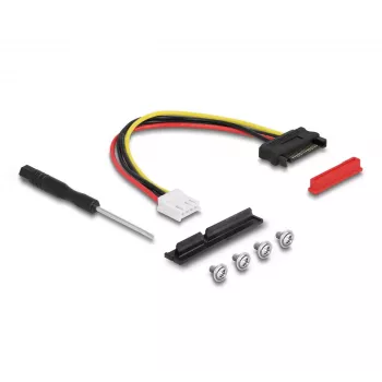 DeLOCK M.2 Key A+E auf PCIe x4 NVMe-Adapter gewinkelt mit 20 cm Kabel