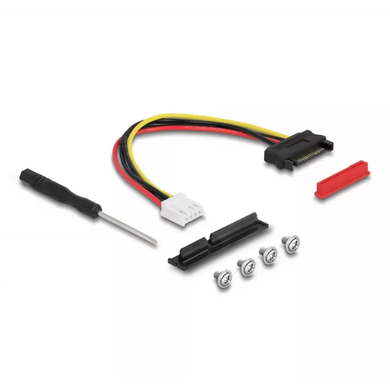 DeLOCK M.2 Key A+E auf PCIe x4 NVMe-Adapter gewinkelt mit 20 cm Kabel