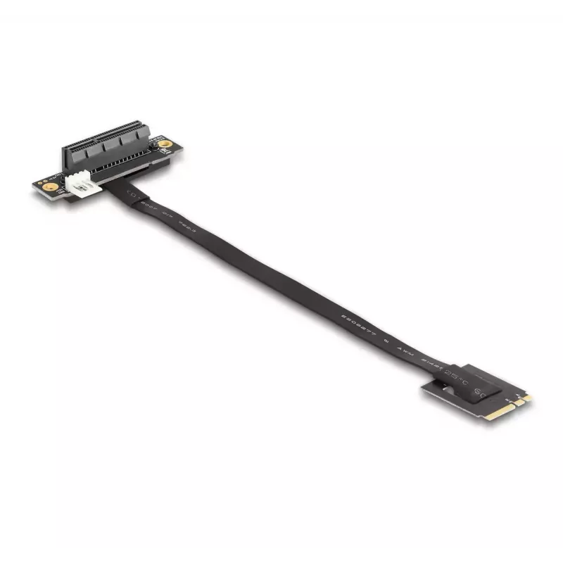 DeLOCK M.2 Key A+E auf PCIe x4 NVMe-Adapter gewinkelt mit 20 cm Kabel