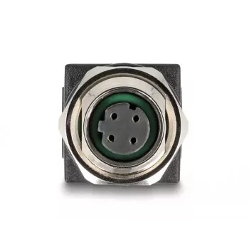 DeLOCK M12 Adapter D-codiert 4-polig Buchse auf RJ45-Buchse gerade