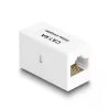 Netzwerk-Adapter DeLOCK RJ45-Buchse auf RJ45-Buchse Cat.6A UTP 1 m Weiß