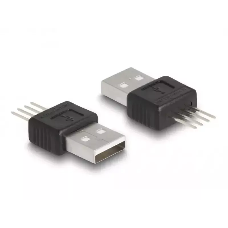 DeLOCK Adapter USB 2.0 Typ-A Stecker 4-polig Schwarz Silber 5V