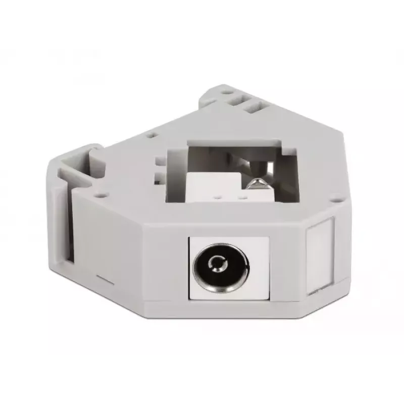 Keystone-Modul DELOCK 87159, grau/weiß, weiblicher Anschluss, Klemmanschluss, 60,1 × 59,4 × 21,6 mm