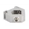 Keystone-Modul DELOCK 87160 — F-Stecker auf F-Stecker, grau, 60,1×59,4×21,6 mm