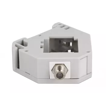 Keystone-Modul DELOCK 87160 — F-Stecker auf F-Stecker, grau, 60,1×59,4×21,6 mm