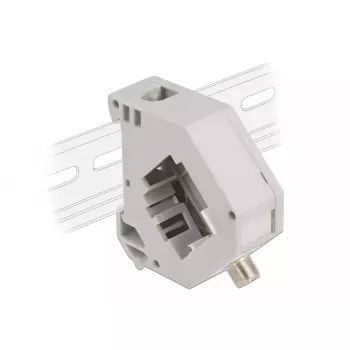 Keystone-Modul DELOCK 87160 — F-Stecker auf F-Stecker, grau, 60,1×59,4×21,6 mm