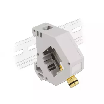 Keystone-Modul DELOCK 87162 — Anschlussklemme zu Anschlussklemme, grau/weiß, 60,1 × 59,4 × 21,6 mm