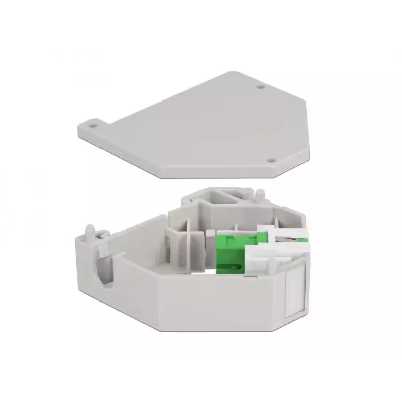 Keystone-Modul DELOCK 87165 — SC-zu-SC-Adapter, grün/grau/weiß, 60,1×59,4×21,6 mm
