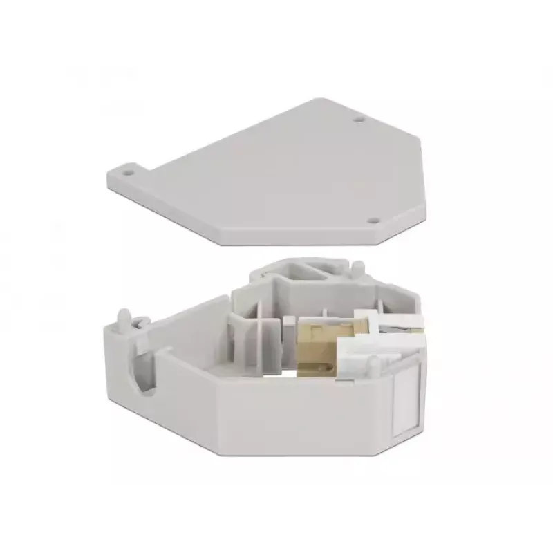 Keystone-Modul DELOCK 87167 — SC-zu-SC-Adapter, grau, 60,1×59,4×21,6 mm