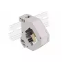 Keystone-Modul DELOCK 87167 — SC-zu-SC-Adapter, grau, 60,1×59,4×21,6 mm