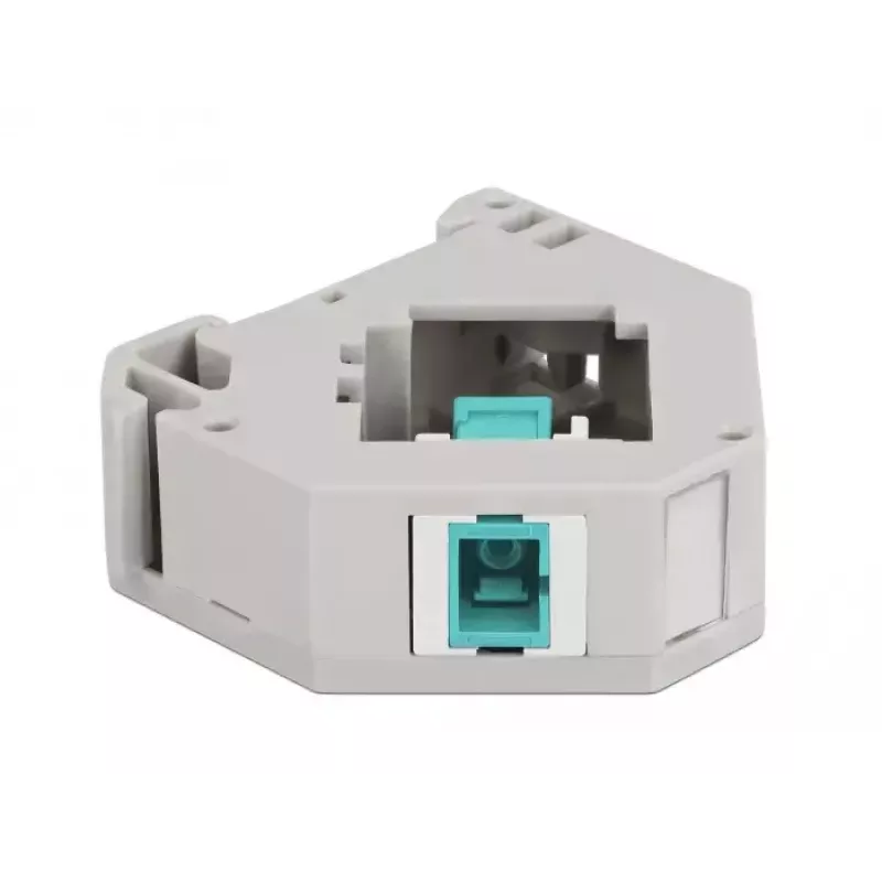 Keystone-Modul DELOCK 87173 — SC auf SC Duplex, Aqua/Grau/Weiß, 60,1×59,4×21,6 mm