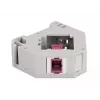 Keystone-Modul DELOCK 87182 — SC-zu-SC-Duplex-Adapter, grau/violett/weiß, 60,1×59,4×21,6 mm