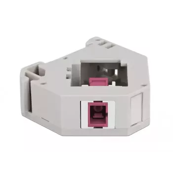 Keystone-Modul DELOCK 87182 — SC-zu-SC-Duplex-Adapter, grau/violett/weiß, 60,1×59,4×21,6 mm