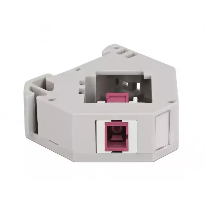 Keystone-Modul DELOCK 87182 — SC-zu-SC-Duplex-Adapter, grau/violett/weiß, 60,1×59,4×21,6 mm