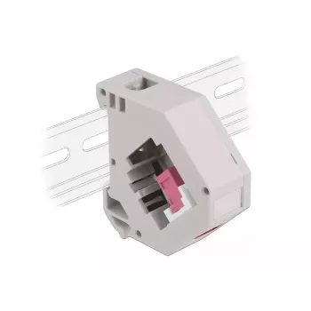 Keystone-Modul DELOCK 87182 — SC-zu-SC-Duplex-Adapter, grau/violett/weiß, 60,1×59,4×21,6 mm
