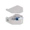 Keystone-Modul DELOCK 87189 — LC auf LC Duplex, Farben Blau/Grau/Weiß, 60,1×59,4×21,6 mm