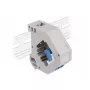 Keystone-Modul DELOCK 87189 — LC auf LC Duplex, Farben Blau/Grau/Weiß, 60,1×59,4×21,6 mm
