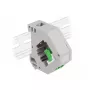Keystone-Modul DELOCK 87192 — LC auf LC Duplex, Farben Grün/Grau/Weiß, 60,1×59,4×21,6 mm