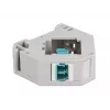 Keystone-Modul DELOCK 87194 mit LC-auf-LC-Kupplungen, Aqua/Grau/Weiß, 60,1×59,4×21,6 mm