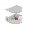 Keystone-Modul DELOCK 87195 mit LC-zu-LC-Anschlüssen, grau/violett/weiß, 60,1×59,4×21,6 mm