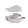 DeLOCK Hutschienenadapter ST Simplex Buchse auf ST Simplex Buchse Grau