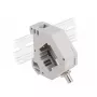 DeLOCK Hutschienenadapter ST Simplex Buchse auf ST Simplex Buchse Grau